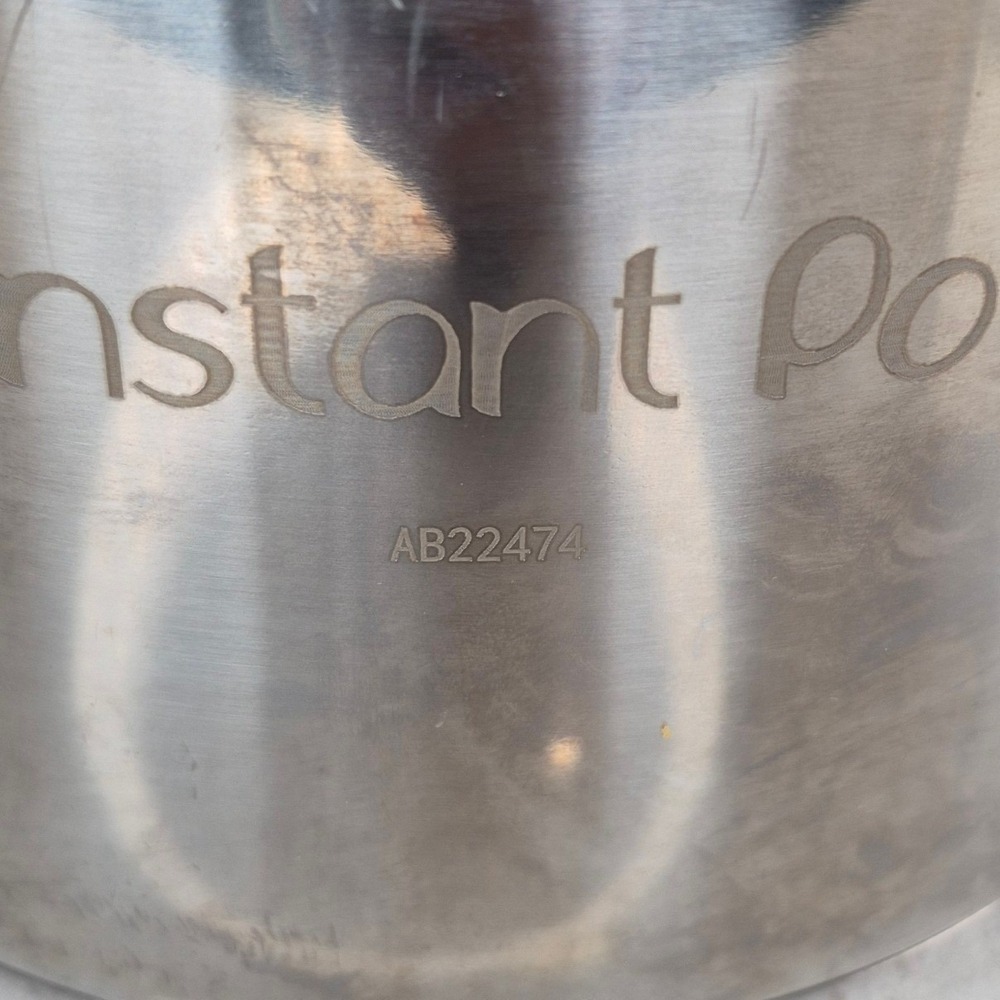 Instant Pot Inner Cooking Pot Stainless Steel 6 Quart Silver AB22474